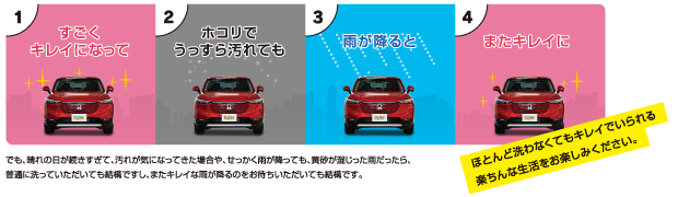 汚れても雨が降ればまたキレイに