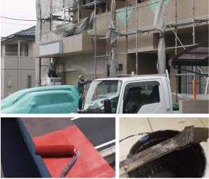 ペンキ工事現場のイメージ