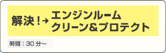 解決！ エンジンルーム　クリーン&プロテクト