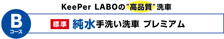 純粋手洗い洗車プレミアム